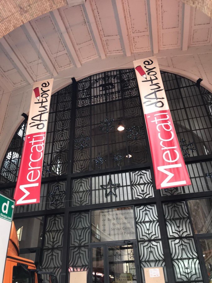 Mercati d'Autore market banner representing vibrant Roman culture